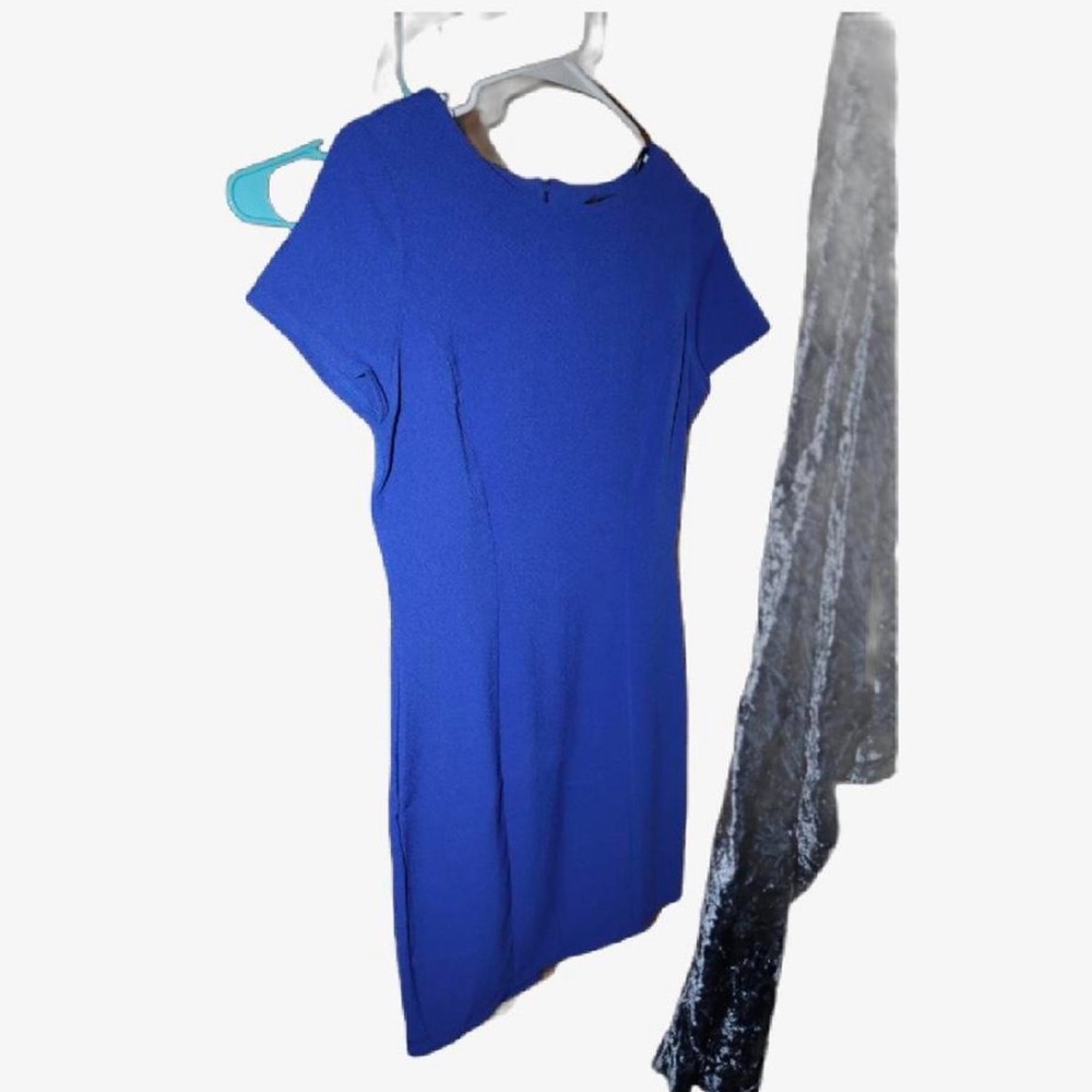 Blue pencil dress